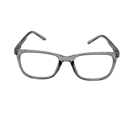 Premium Transparent Lilac Purple Rectangle Eyeglass Frames – Soft & Stylish Full-Rim