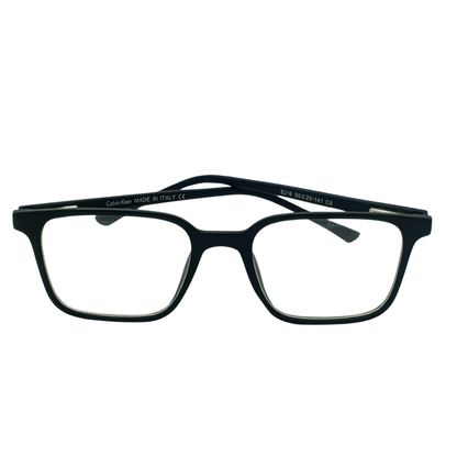 Calvin Klein  – Modern Square Matte Black Frame Made in Italy (Model 8216)