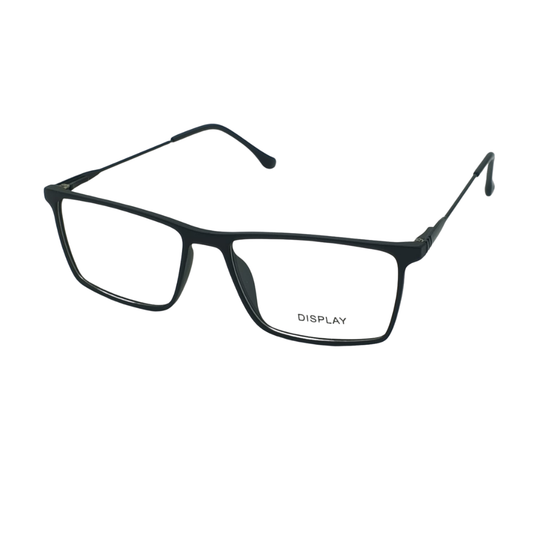Modern Oversized Square TR90 Frame Glasses – Matte Black (Model 2848)