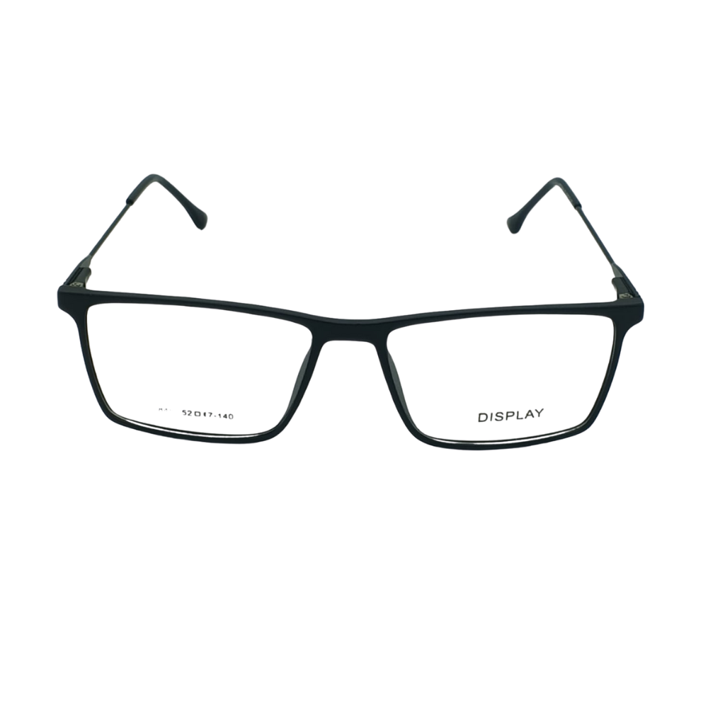 Modern Oversized Square TR90 Frame Glasses – Matte Black (Model 2848)