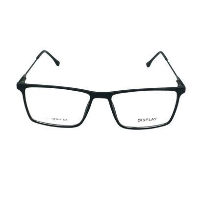 Modern Oversized Square TR90 Frame Glasses – Matte Black (Model 2848)